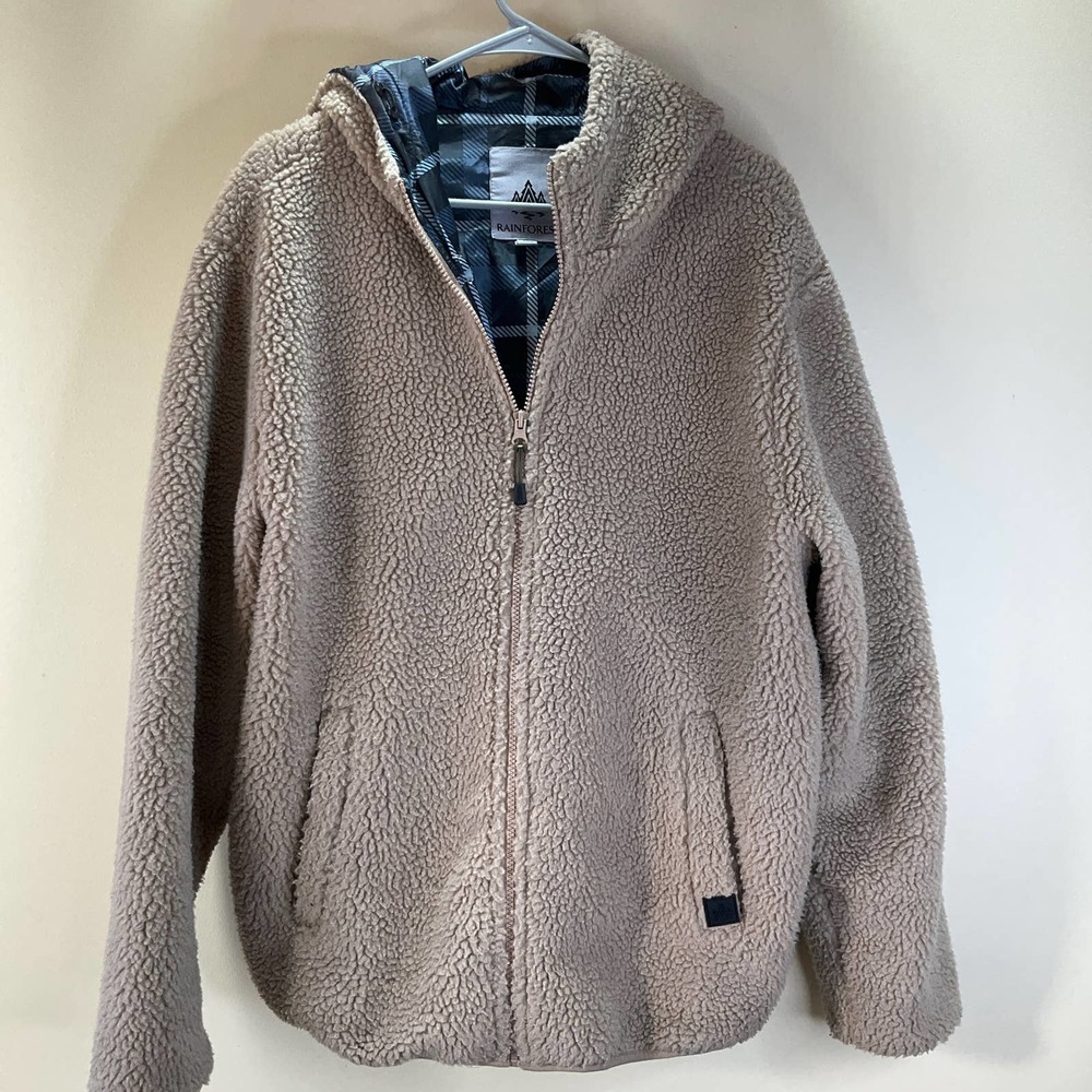 Rainforest Sherpa Jacket Tan SzLg